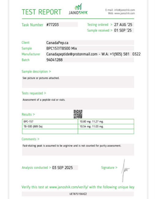 BPC-157/TB-500  10mg / 10mg - Image 2